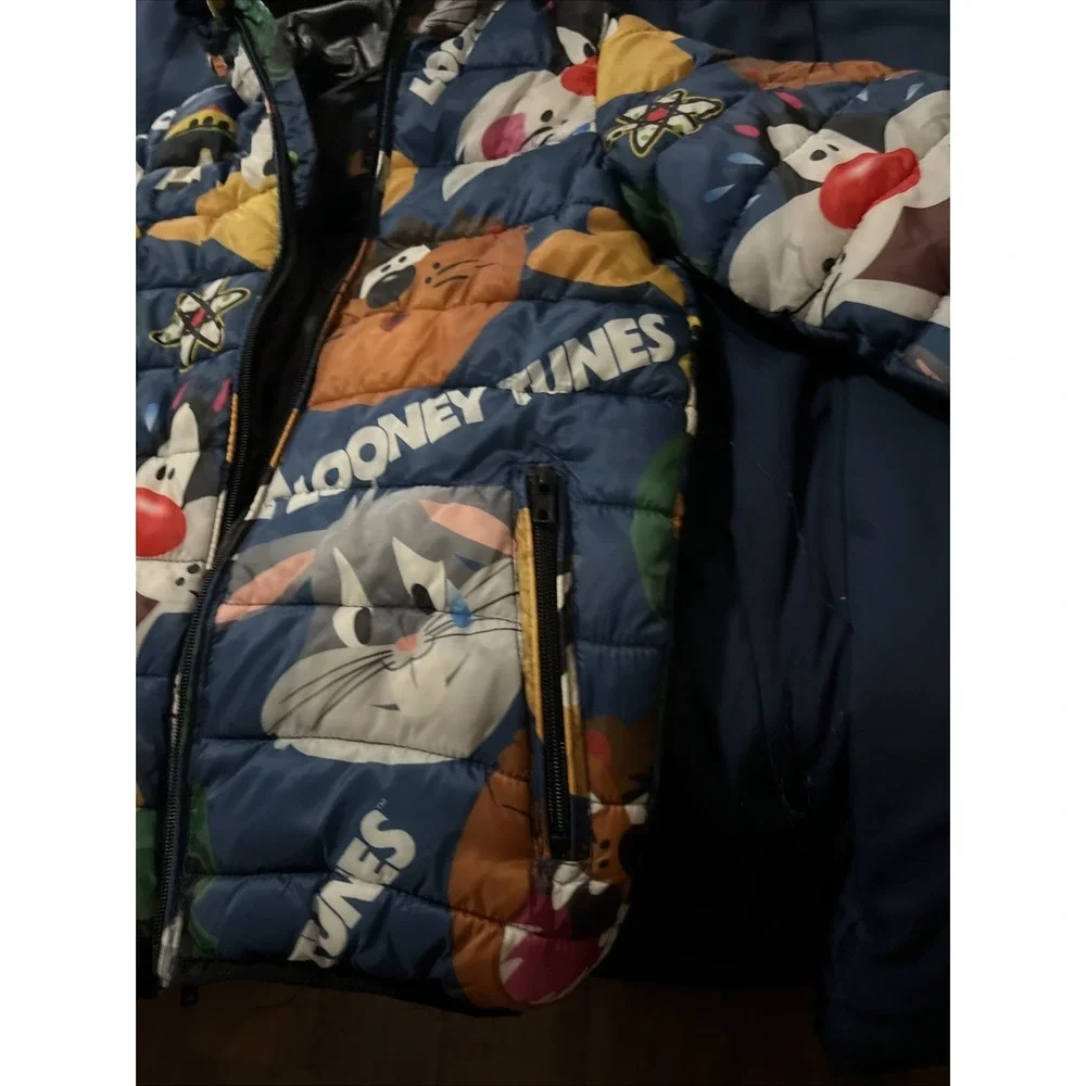 Members Only Puffer Jacket Looney Tunes Characters Boys Size 8